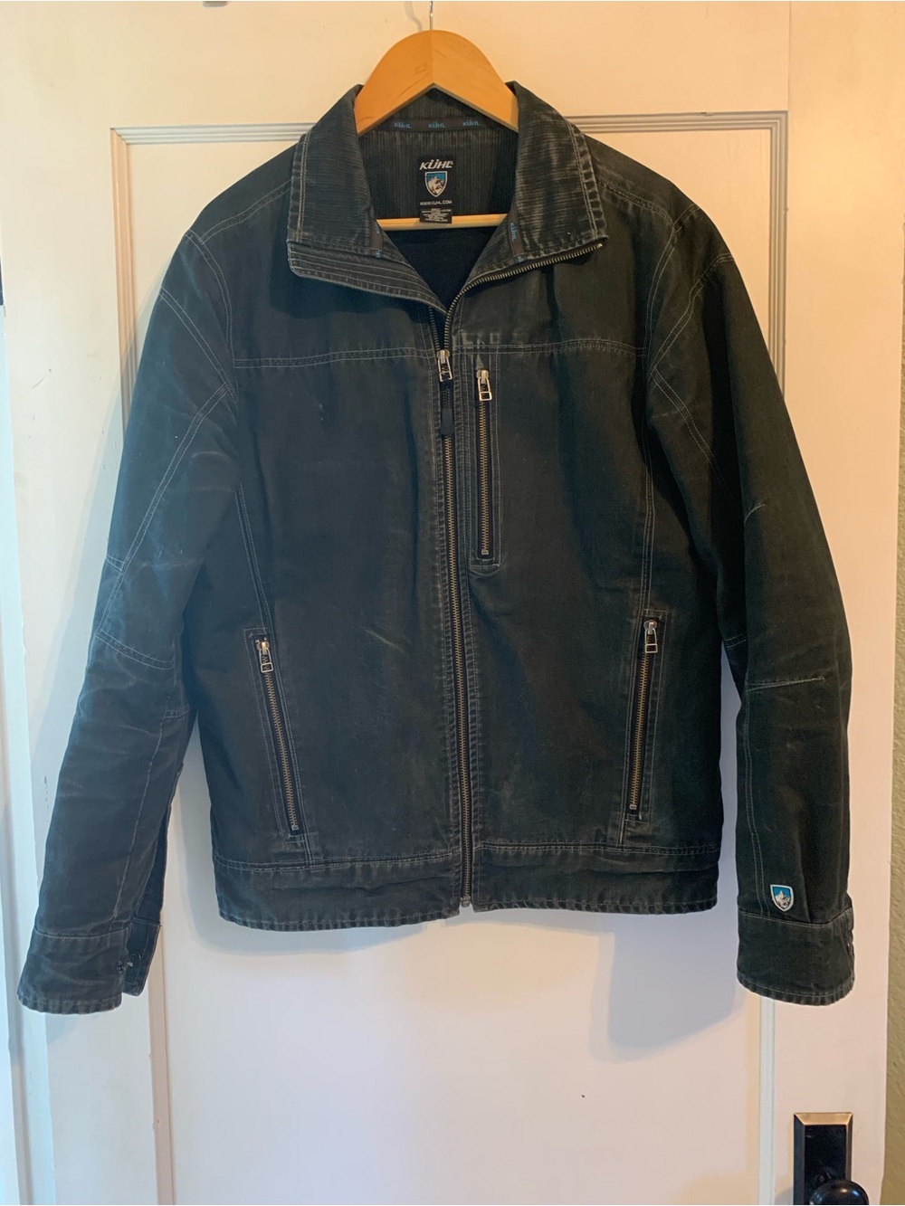 Kuhl Men's Black Canvas Zip Jacket